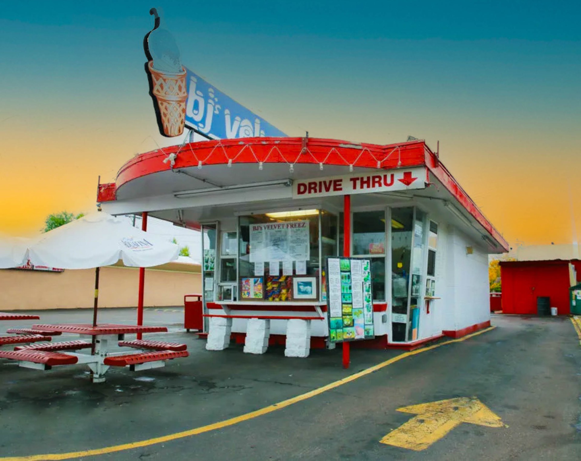 The original BJ's Velvet Freez stand